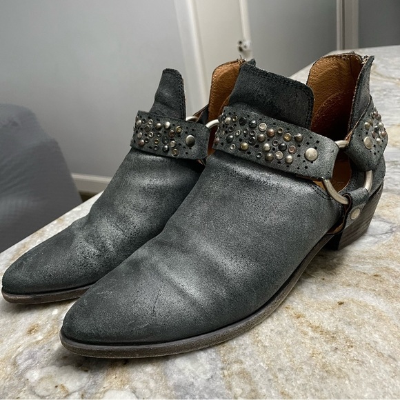 FRYE Ray Deco Fashion Leather Booties / Ankle Boots Women’s 9.5 - Picture 12 of 12